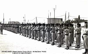 Sidi-Bel-Abbes - 9e Hussards et Legion - General Conze - Depart - 1959
